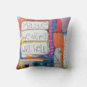 Coussin Peut-être le serment aidera le carreau (Verso)