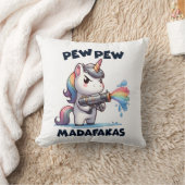 Coussin Pew Pew Pew Unicorn Thaillow Pillow (Couverture)