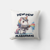 Coussin Pew Pew Pew Unicorn Thaillow Pillow (Recto)