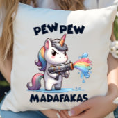 Coussin Pew Pew Pew Unicorn Thaillow Pillow