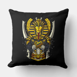 Coussin Pharaon égyptien Toutankhamon, Roi antique Tut