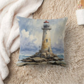 Coussin Phare aquarelle (Couverture)