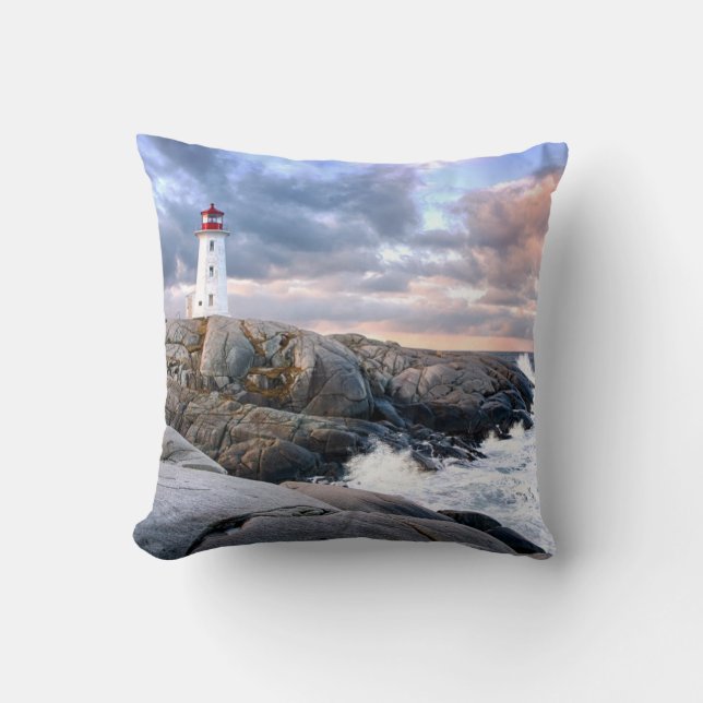 Coussin Phare de Peggy's Cove (Recto)