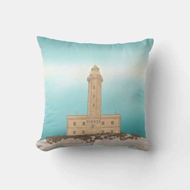 Coussin Phare de Vieste Italie (Recto)