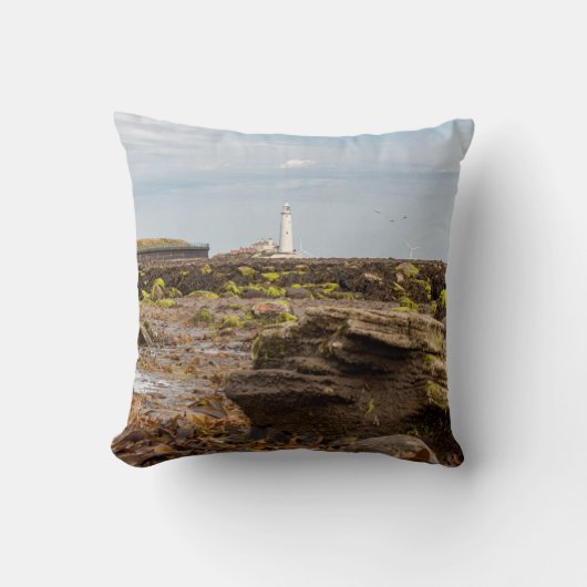Coussin phare de Whitley Bay  (Recto)