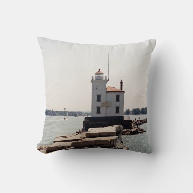 Coussin Phare du lac Érié (Recto)
