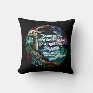 Coussin Phare en verre tendu
