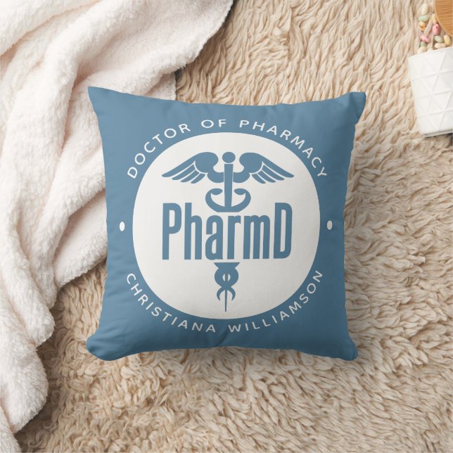Coussin PharmD Docteur en pharmacie Pharmacy Graduation Ph (Couverture)