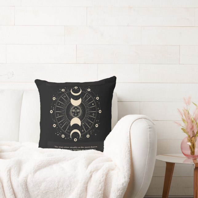 Coussin Phases célestes Lancer l'oreiller (Canapé)