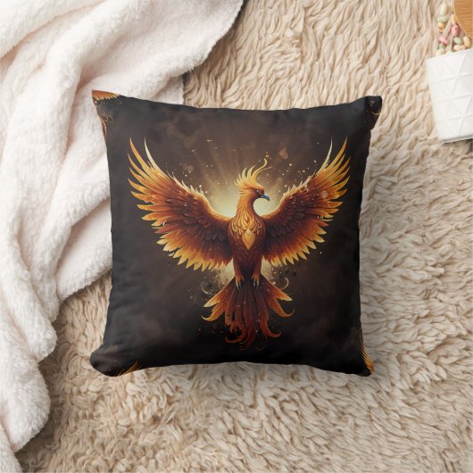 Coussin Phoenix flammé (Couverture)