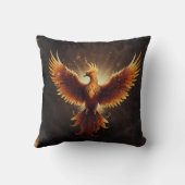 Coussin Phoenix flammé (Verso)