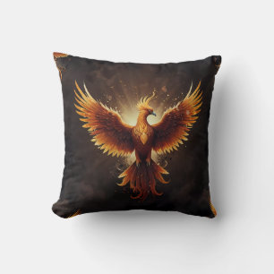 Coussin Phoenix flammé