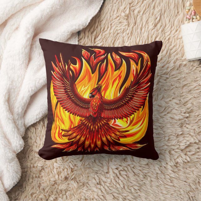 Coussin Phoenix mythologique immortelle Créature (Couverture)