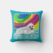 Coussin Phoque bébé "Art by Kids" (Recto)