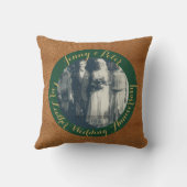 Coussin Photo 3e anniversaire du Mariage Lancement d'image (Verso)