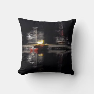 Coussin photo abstraite, bateaux