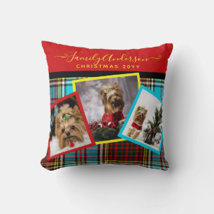 COUSSIN PHOTO - Anderson Tartan Christmas Red Blue