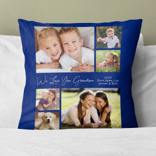 Coussin Photo Blue Personalized