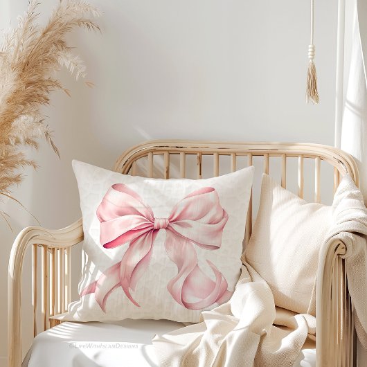 Coussin Photo Bow rose
