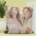 Coussin Photo chic et simple<br><div class="desc">Moderne Meilleurs Amis pour toujours BFF Photo Throw Pillow. Ajoutez simplement votre meilleur plan !</div>