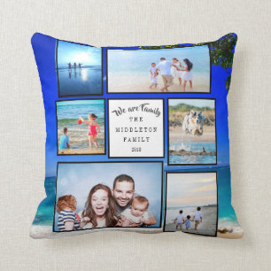 Coussin Photo Collage Family Beach