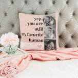 Coussin Photo Collage Moderne & Romantique Jolie Citation<br><div class="desc">Photo Collage Moderne & Romantique Jolie Citation Cadeau</div>