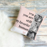 Coussin Photo Collage Moderne & Romantique Jolie Citation<br><div class="desc">Photo Collage Moderne & Romantique Jolie Citation Cadeau</div>