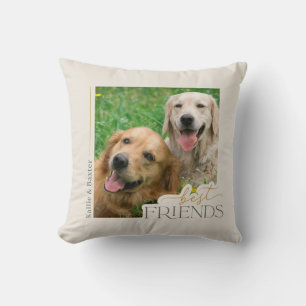 Coussin Photo d'amis modernes d'animaux de compagnie de to