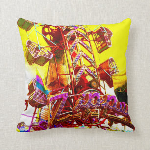 Coussin Photo d'art de bruit de jaune de tour de tirette