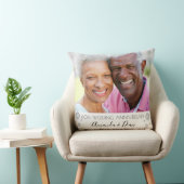 Coussin photo de 60e anniversaire de mariage de diamant bl (Chaise)