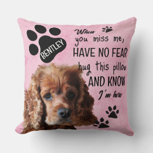 Coussin Photo de animal de compagnie sympathie keepsaké -