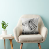 Coussin Photo de bébé et nom de script (Chaise)