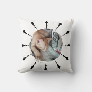 Coussin Photo de chat, humour, interchangeable, Drôle
