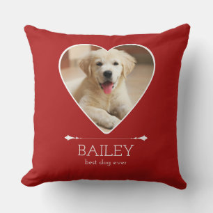 Coussin Photo de chien personnalisé