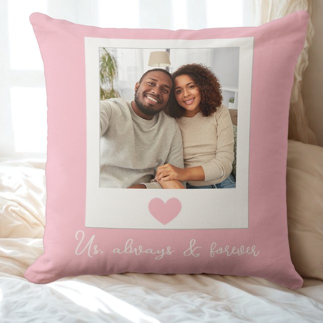 Coussin Photo de couple (Couple's Photo Throw Pillow)