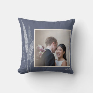 Coussin Photo de couple Mariage personnalisé de la Marine