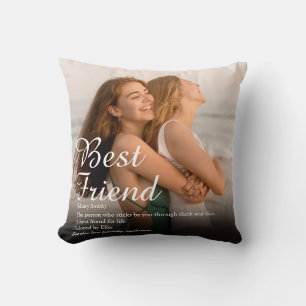 Coussin Photo de définition de meilleure amie AMA