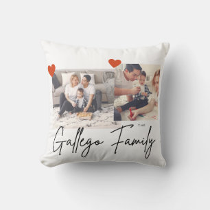 Coussin photo de famille personnalisé