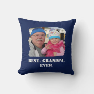 Coussin Photo de famille personnalisée Abuelo Nonno Meille