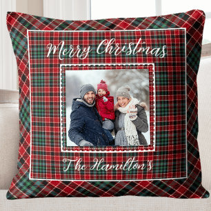 Coussin Photo de famille Russe Noël Plaid
