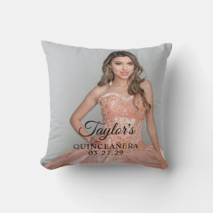 Coussin Photo de fête de Quinceanera