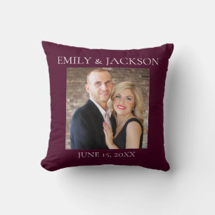 Coussin Photo de fiançailles de mariage en Bourgogne