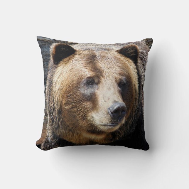 Coussin Photo de Grizzly Bear (Recto)