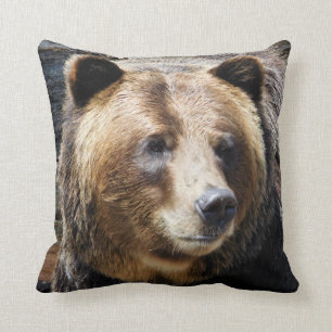 Coussin Photo de Grizzly Bear
