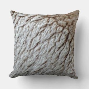 Coussin Photo de la nature abstraite de la laine de mouton