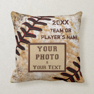 Coussin PHOTO DE L'ÉQUIPE, NOM, ANNÉE Cadeaux personnali