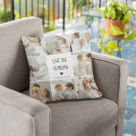 Coussin Photo de Love You Grandma Meilleur poison<br><div class="desc">Une photo de collage moderne de vous et de votre grand-mère peut être le cadeau parfait pour lui montrer combien vous l'aimez et l'appréciez. Ce cadeau unique et réfléchi est une excellente façon de préserver vos souvenirs spéciaux ensemble et de créer une belle pièce d'art qu'elle peut présenter chez elle....</div>