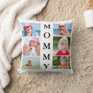 Coussin Photo de maman Collage Fête des mères