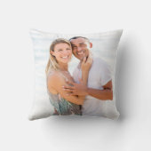 Coussin Photo de mariage 25e anniversaire de mariage chic  (Verso)