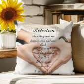 Coussin Photo de mariage avec Écriture chrétienne 